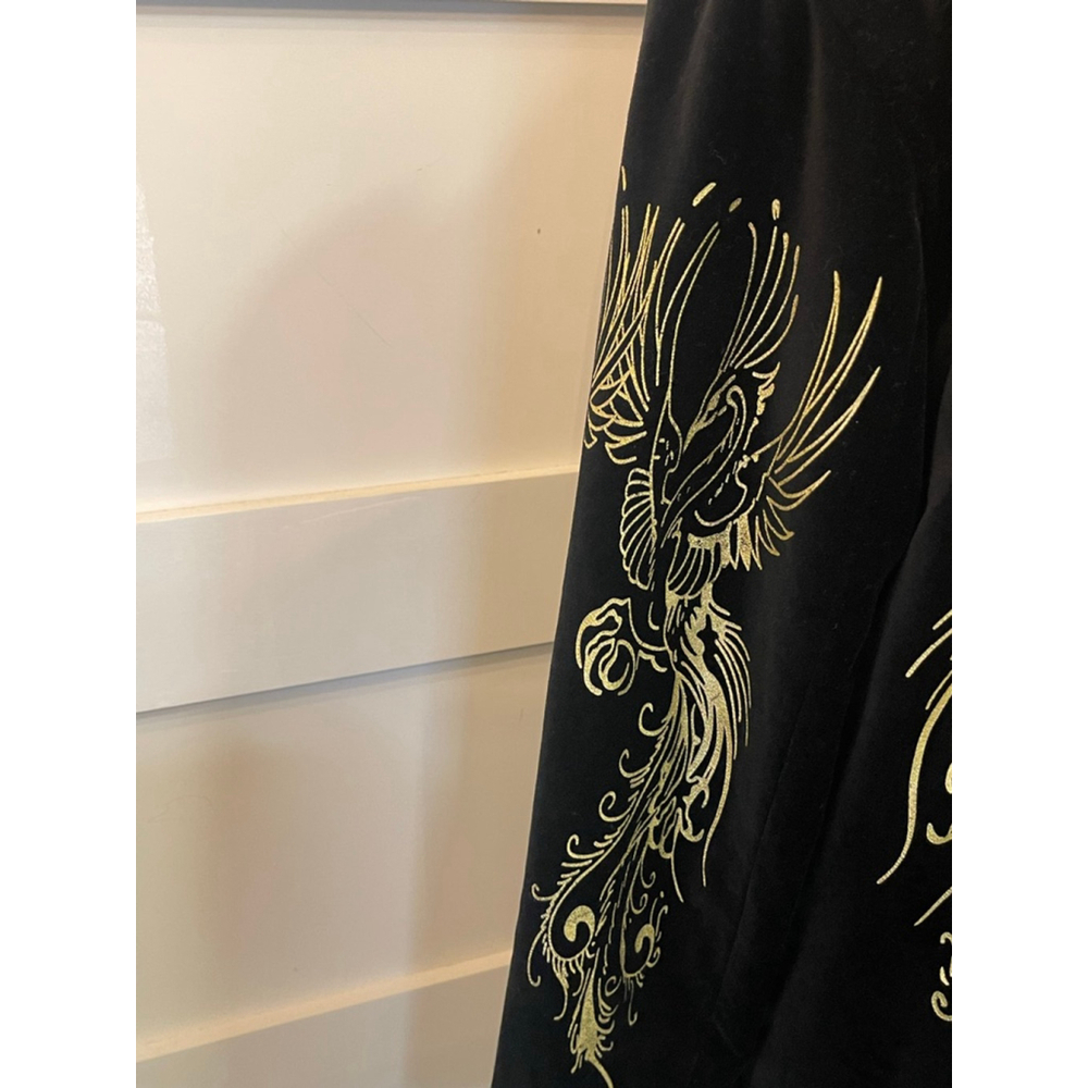 Ed Hardy by Christian Audigier NYC Skull Eagle Embroidered Jacket Size S - Picture 4 of 10